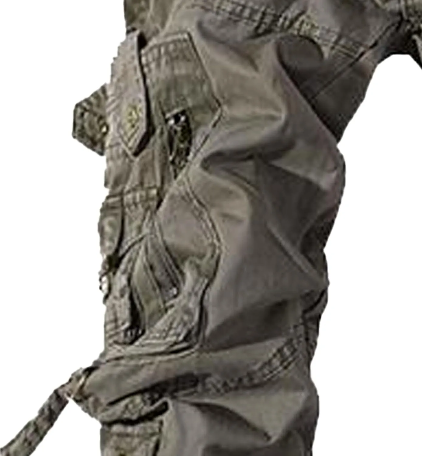 Maiyifu-GJ Men's Casual Cargo Pants Workout Joggers Pants Lightweight Multi-Pockets Cargo Sweatpants Athletic Hiking Trousers