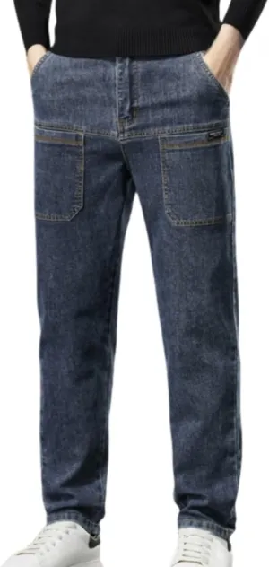 Mecutie Jeans, Acegents Cargo Pants Men High Stretch Multi-Pocket Durable Cargo Pants Comfortable Multi-Pocket Cargo Jeans