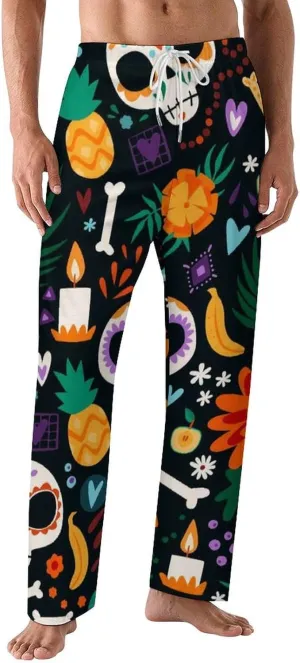 Men Pajama Pants Trouser Lounge Pants Sleepwear with Pockets (S-5XL)