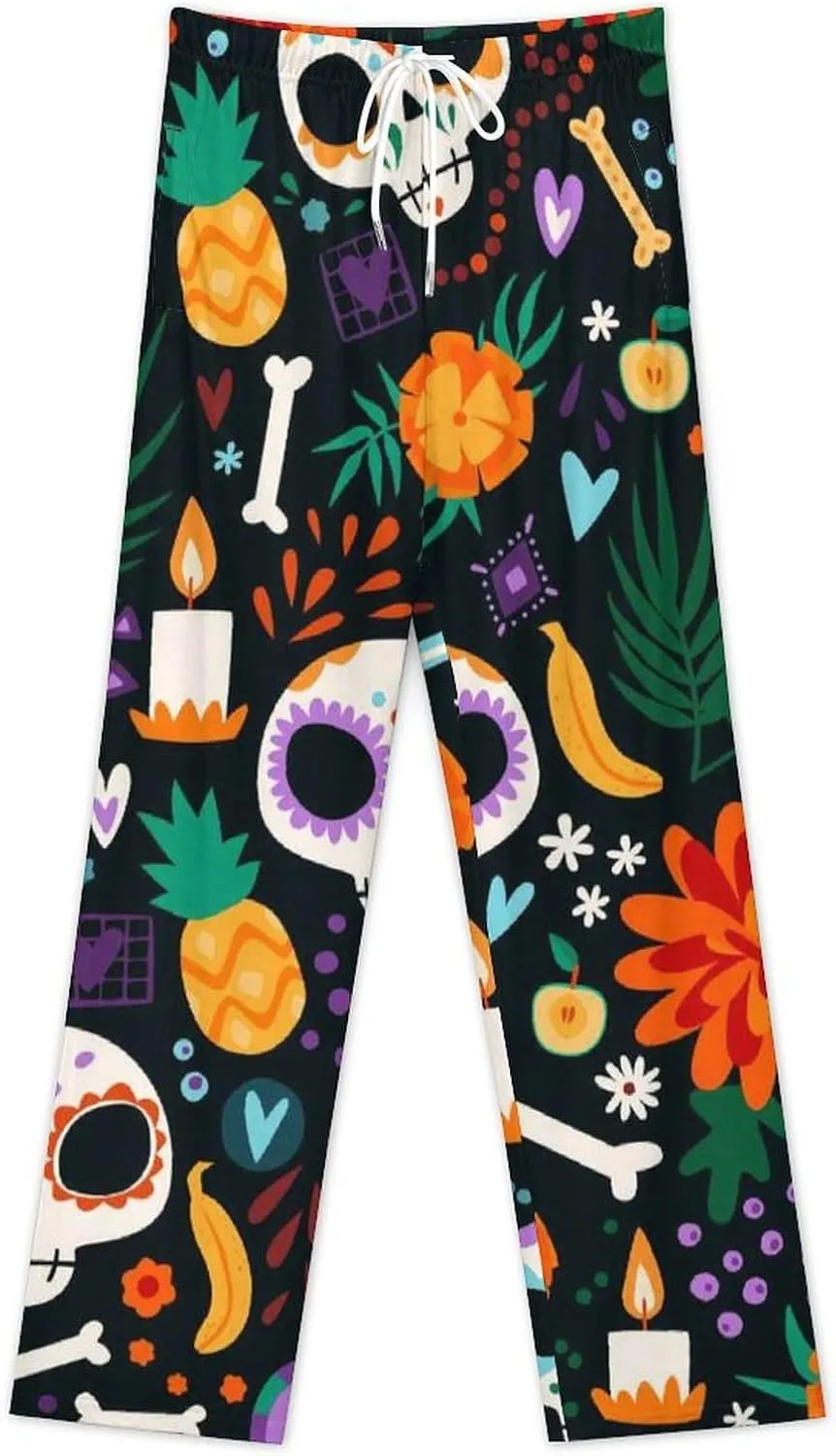 Men Pajama Pants Trouser Lounge Pants Sleepwear with Pockets (S-5XL)