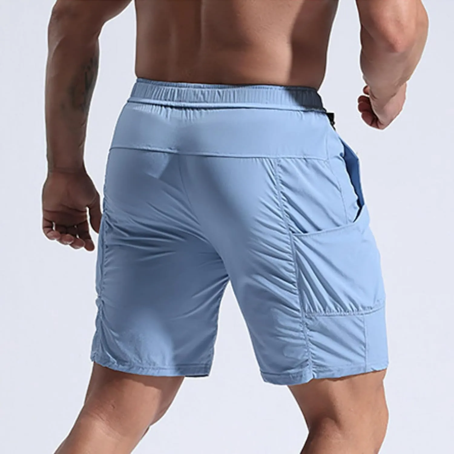 Men's Athletic Shorts Quick Dry Workout Gym Shorts Mens Running Shorts Summer Boys Casual Beach Shorts Breathable Fit