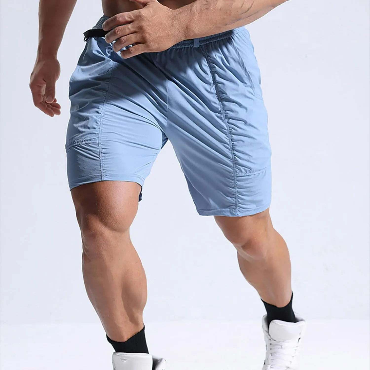 Men's Athletic Shorts Quick Dry Workout Gym Shorts Mens Running Shorts Summer Boys Casual Beach Shorts Breathable Fit