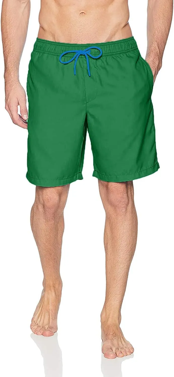 Mens Big and Tall Quick Dry Swim Trunks with Mesh Lining Drawstring Summer Beach Board Shorts Swimwear Bathing Suits