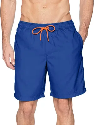 Mens Big and Tall Quick Dry Swim Trunks with Mesh Lining Drawstring Summer Beach Board Shorts Swimwear Bathing Suits