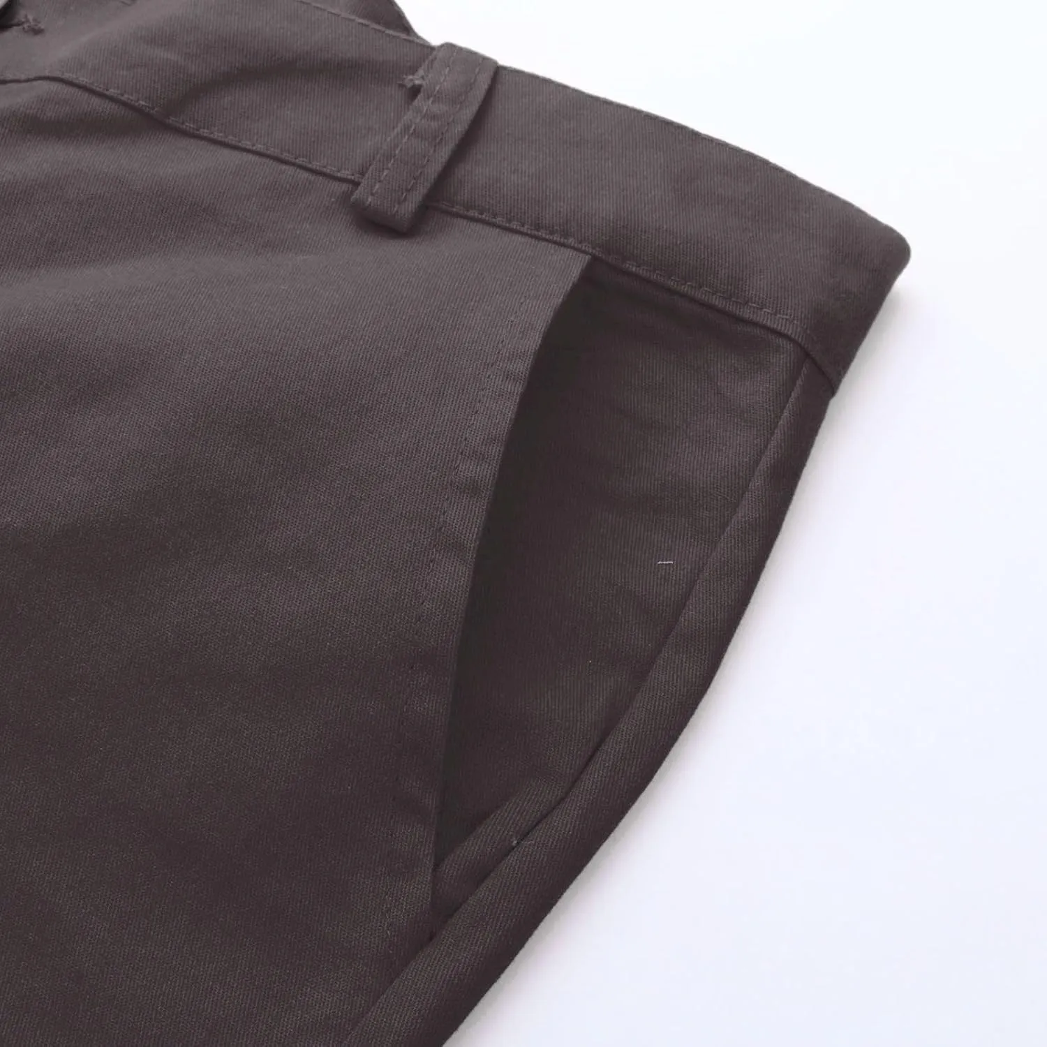 Mens Casual Outdoor Pants Lightweight Cotton Twill Elastic Waist Tapered Joggers Chino Pants with Pockets