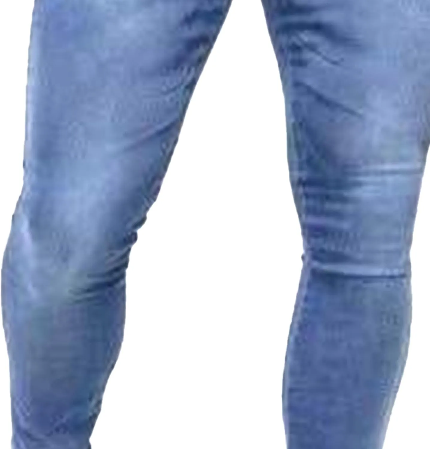 Men's High Waist Skinny Outdoor Jeans Comfort Stretch Casual Denim Pants Lightweight Slim Streetwear Jeans Trouser