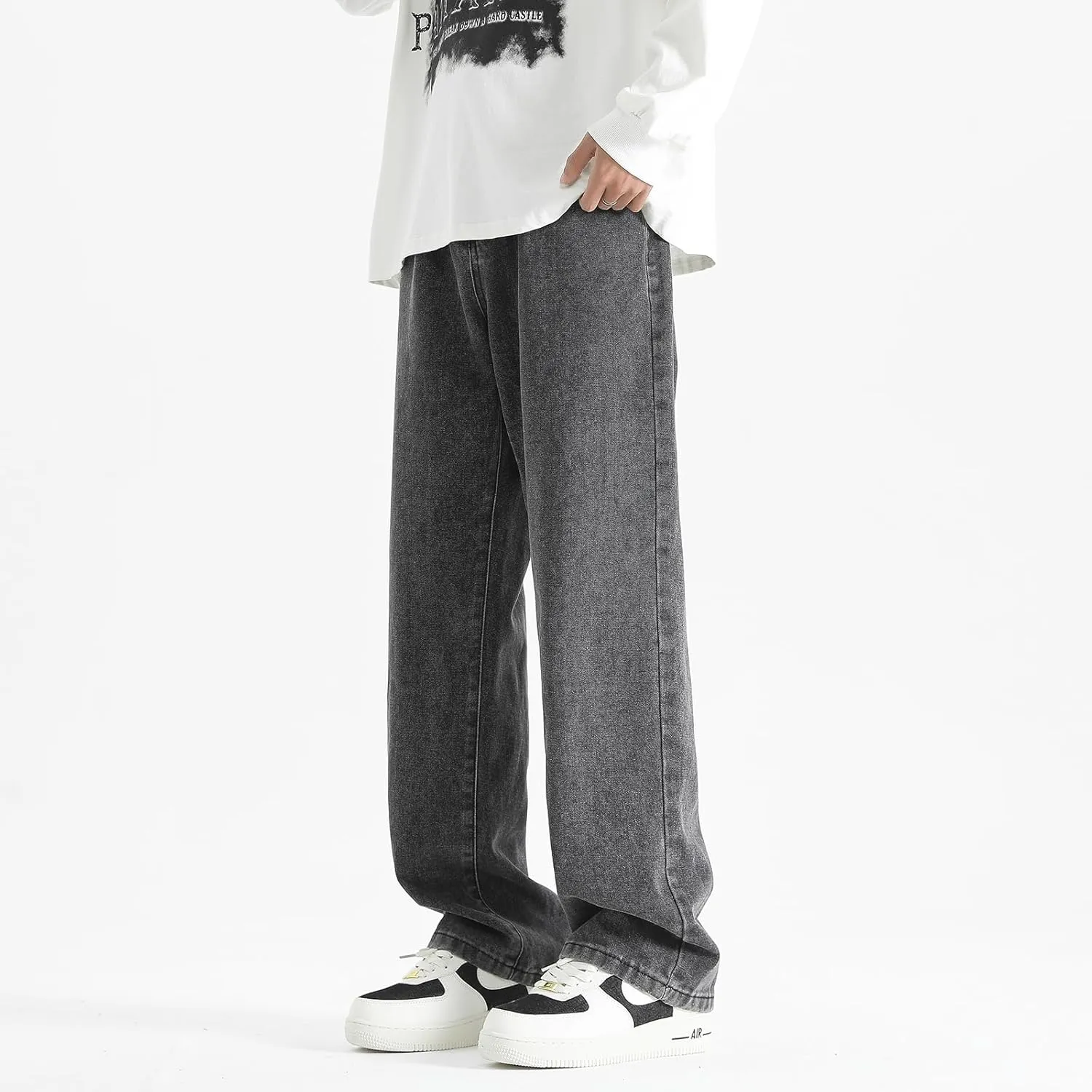 Men's Jeans Casual Athletic Pants Outdoor Work Clothing Breathable Loose Version