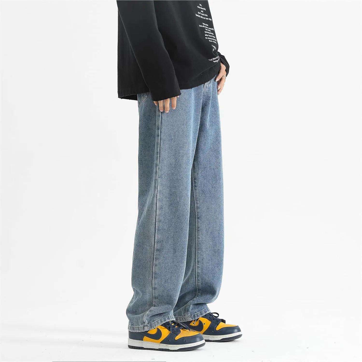 Men's Jeans Casual Athletic Pants Outdoor Work Clothing Breathable Loose Version