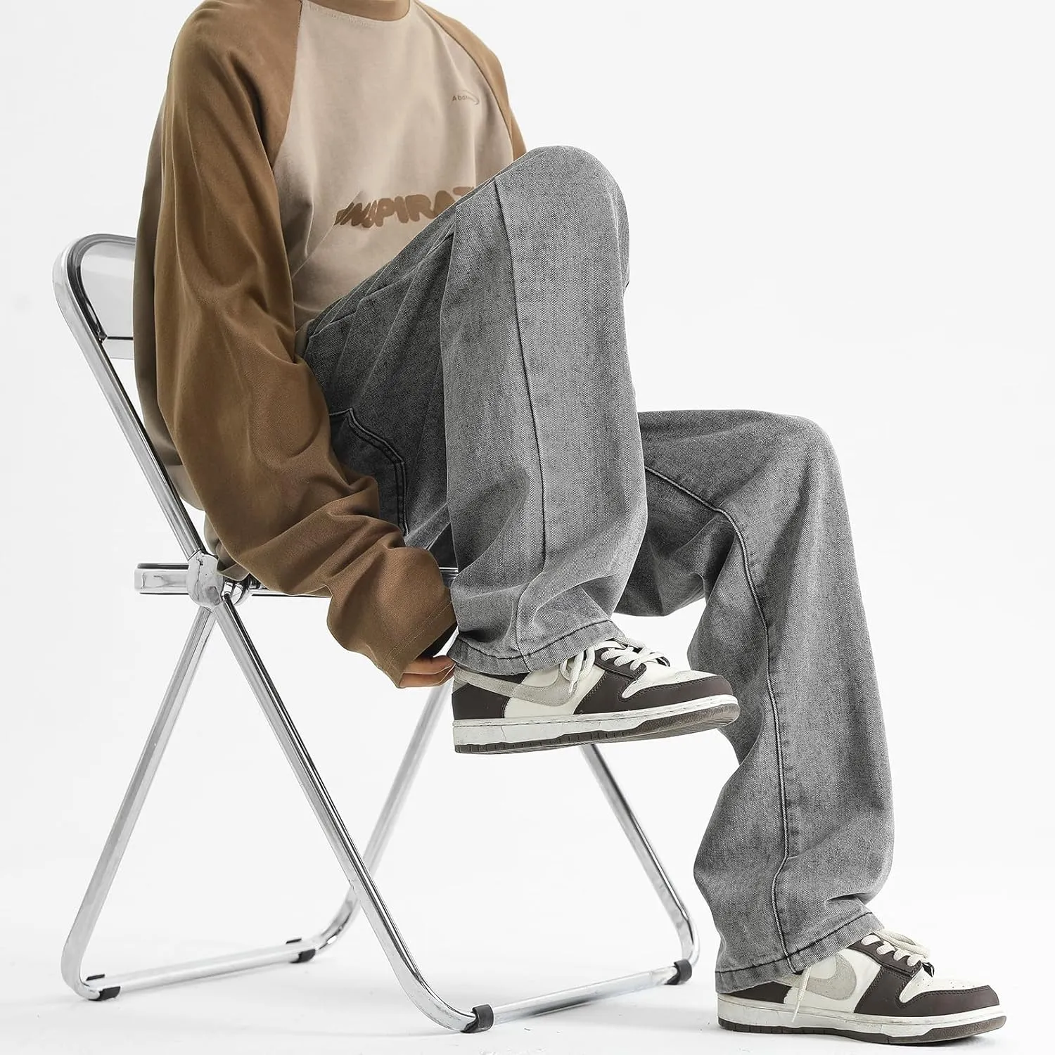 Men's Jeans Casual Athletic Pants Outdoor Work Clothing Breathable Loose Version