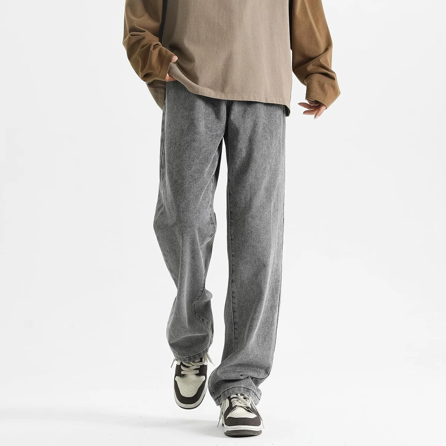 Men's Jeans Casual Athletic Pants Outdoor Work Clothing Breathable Loose Version