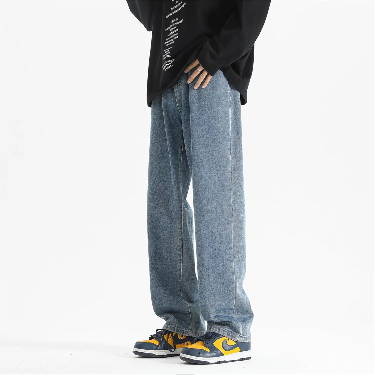 Men's Jeans Casual Athletic Pants Outdoor Work Clothing Breathable Loose Version