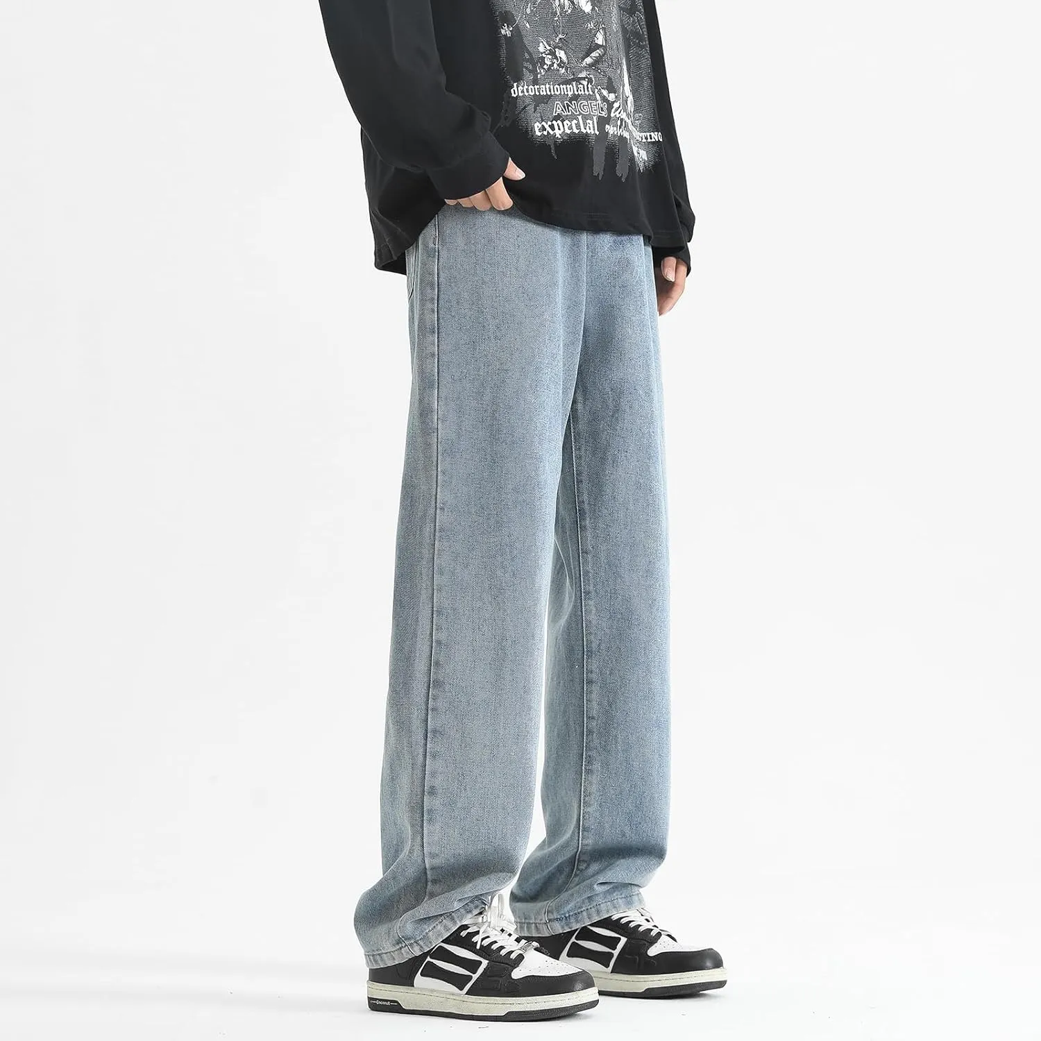 Men's Jeans Casual Athletic Pants Outdoor Work Clothing Breathable Loose Version