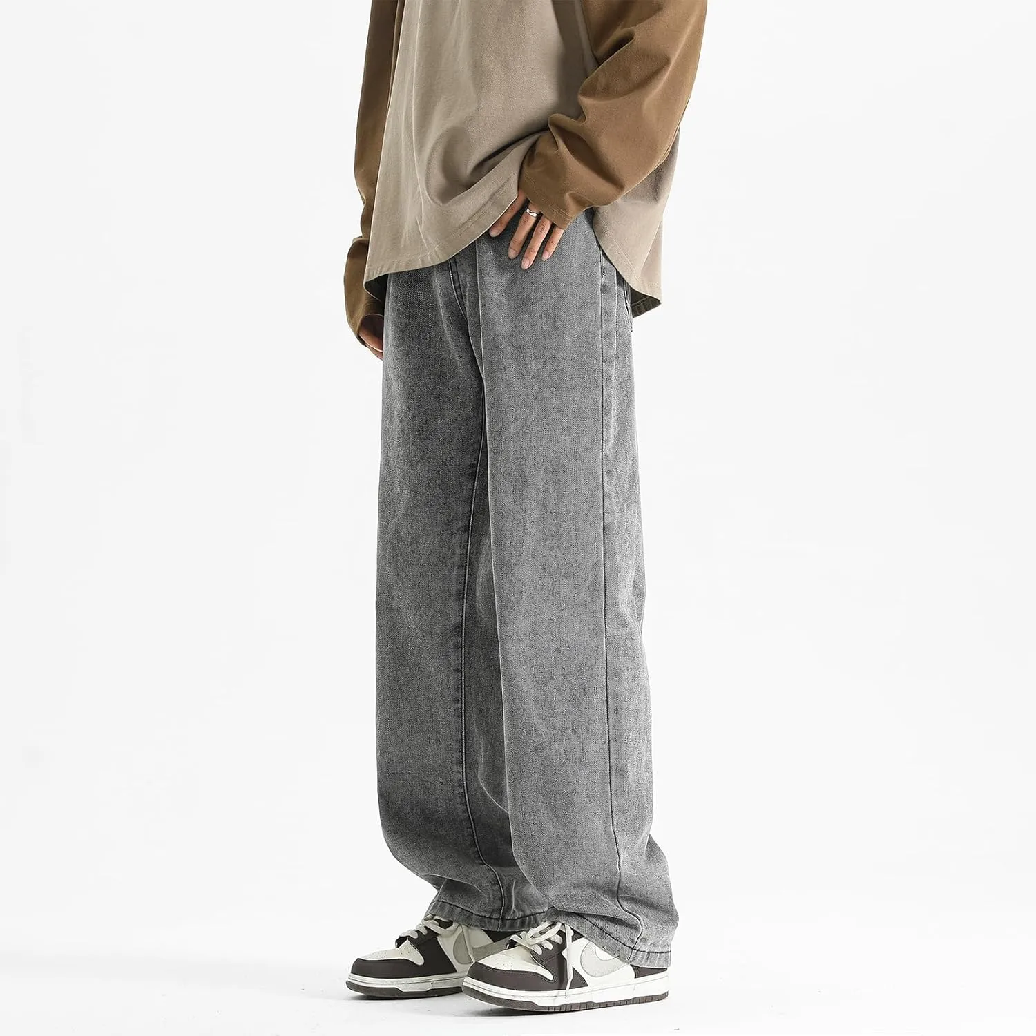Men's Jeans Casual Athletic Pants Outdoor Work Clothing Breathable Loose Version