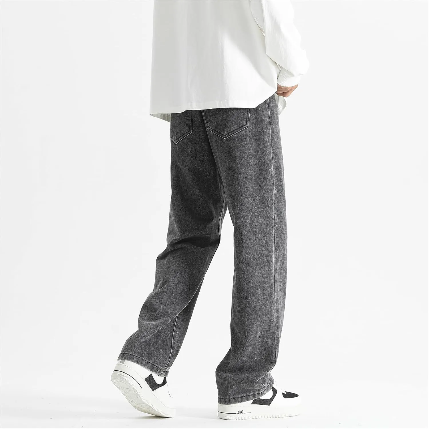 Men's Jeans Casual Athletic Pants Outdoor Work Clothing Breathable Loose Version