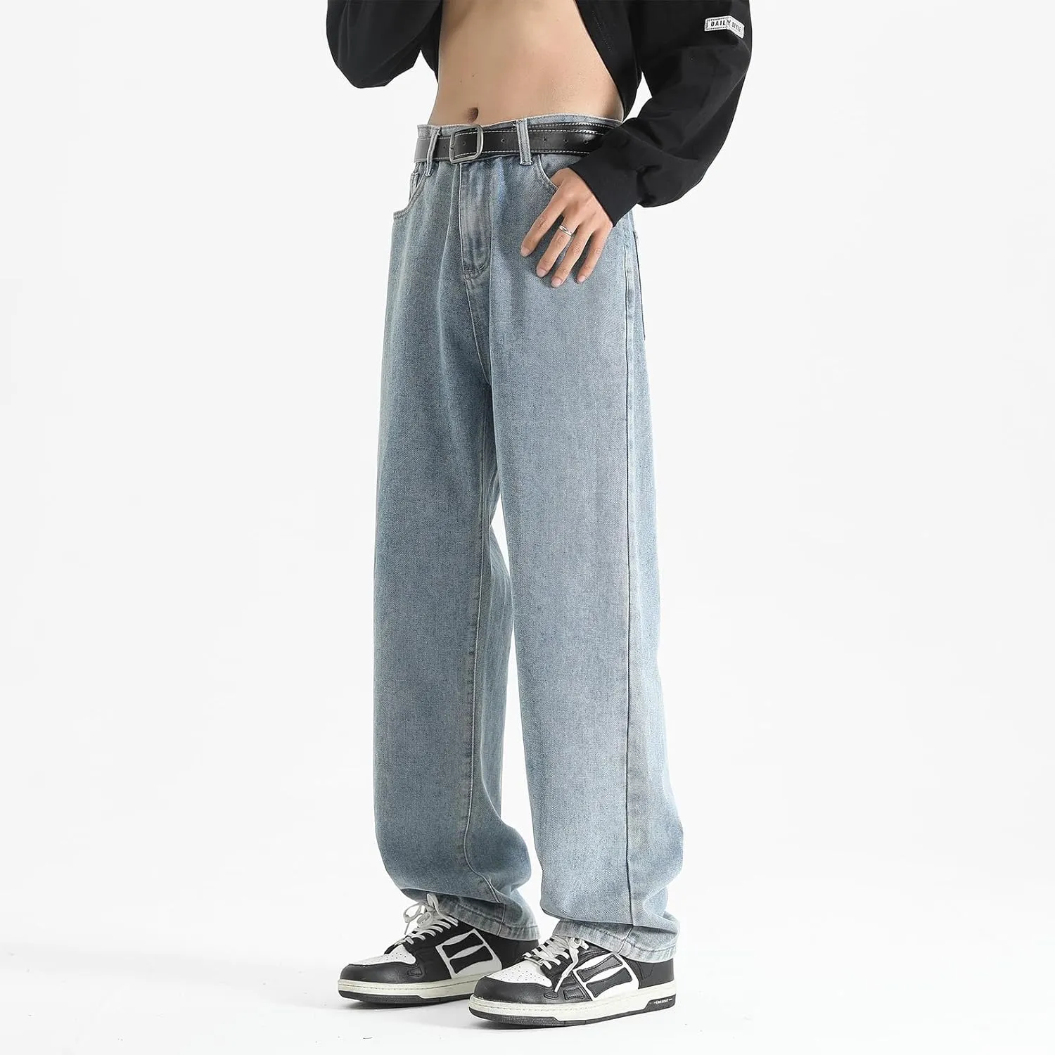 Men's Jeans Casual Athletic Pants Outdoor Work Clothing Breathable Loose Version