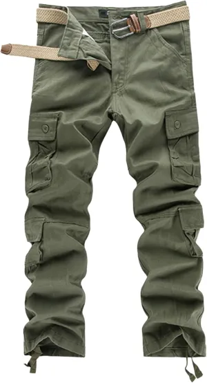 Men's Lightweight Hiking Pants Multi-Pocket Cargo Joggers Sweatpants Casual Athletic Running Joggers Trousers