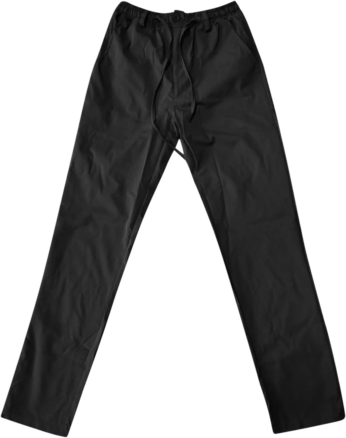 Men's Linen Casual Pants, Elastic Waist Beach Pants Lightweight Drawstring Summer Pants, Lightweight Sweatpants for Men