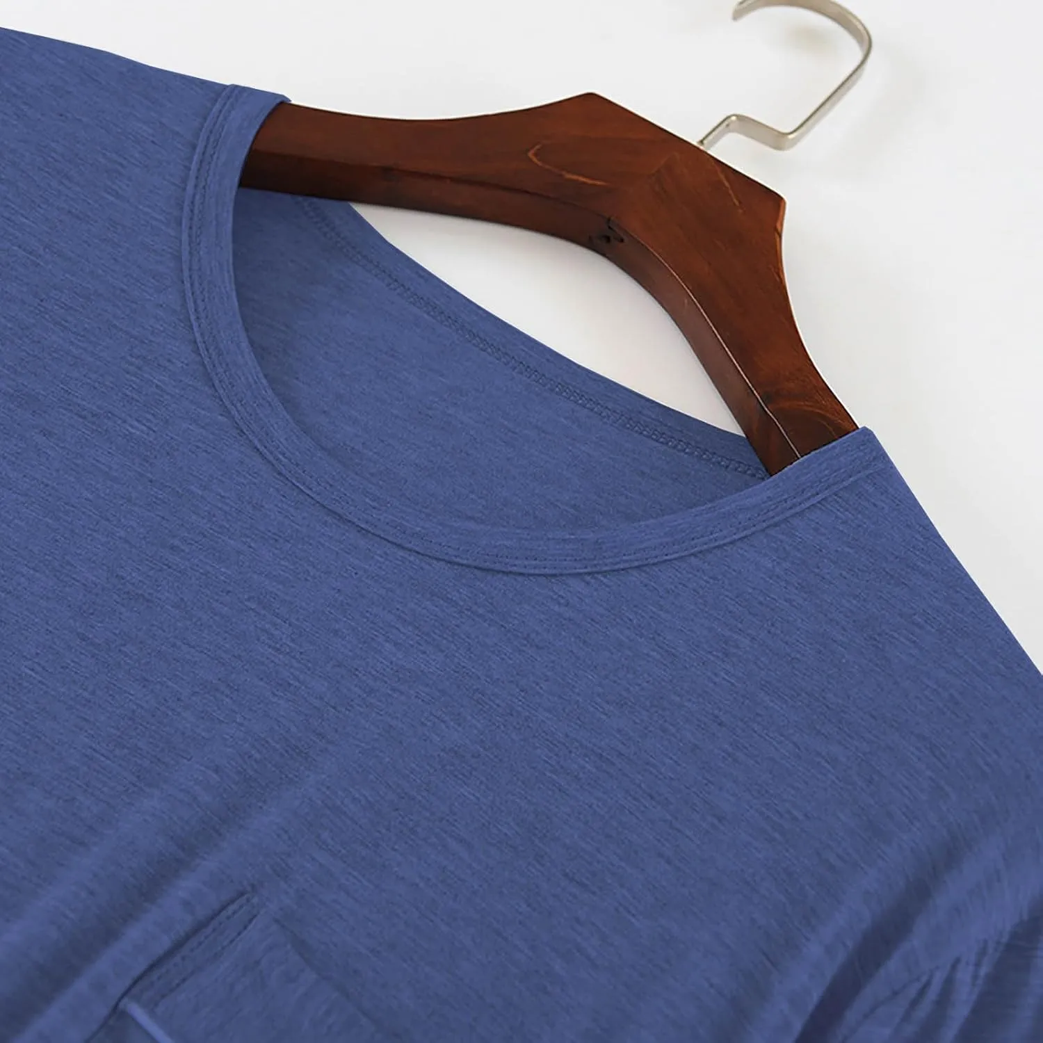 Mens Mordal Sleep T-Shirt V-Neck Pajamas Casual Loose Fit Undershirts Base Layer Tops Short Sleeve Loungewear