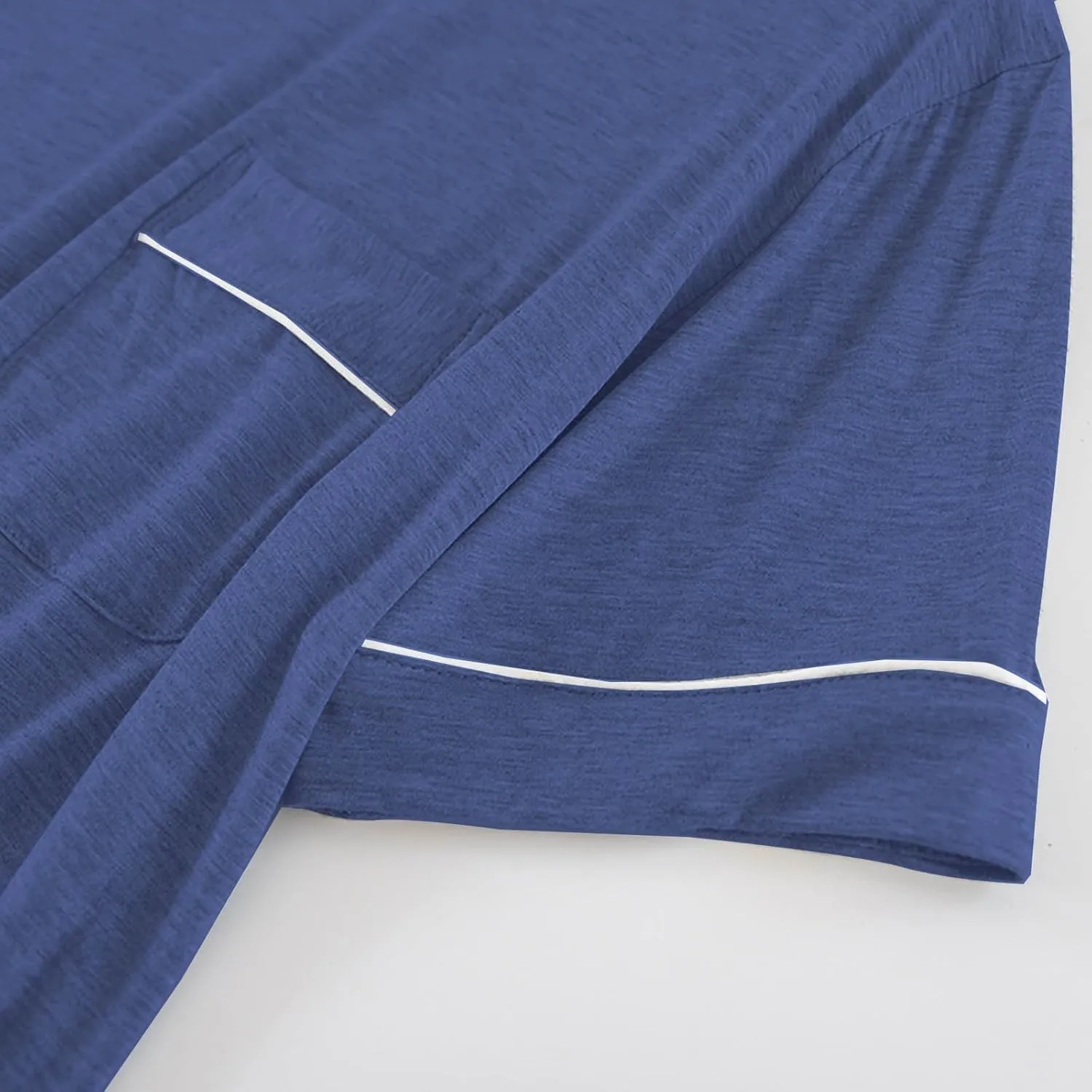 Mens Mordal Sleep T-Shirt V-Neck Pajamas Casual Loose Fit Undershirts Base Layer Tops Short Sleeve Loungewear