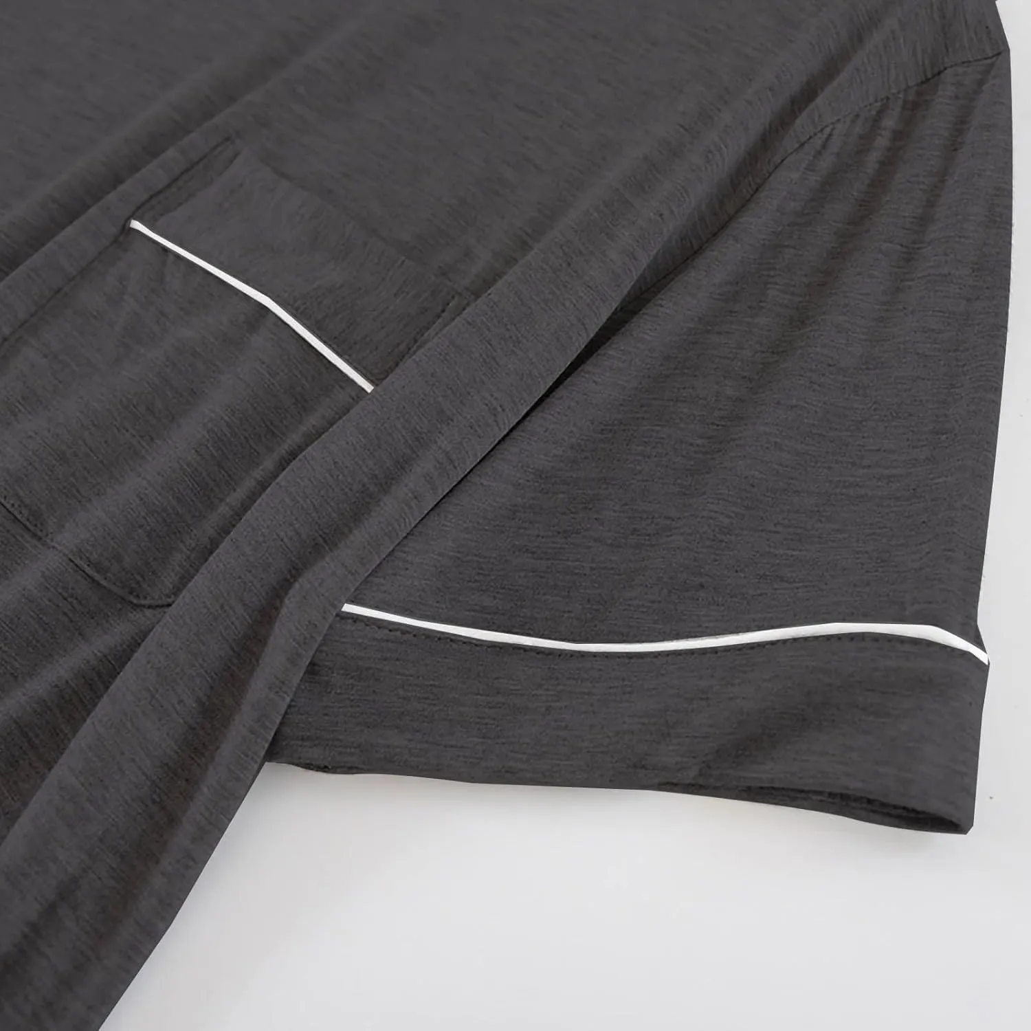 Mens Mordal Sleep T-Shirt V-Neck Pajamas Casual Loose Fit Undershirts Base Layer Tops Short Sleeve Loungewear
