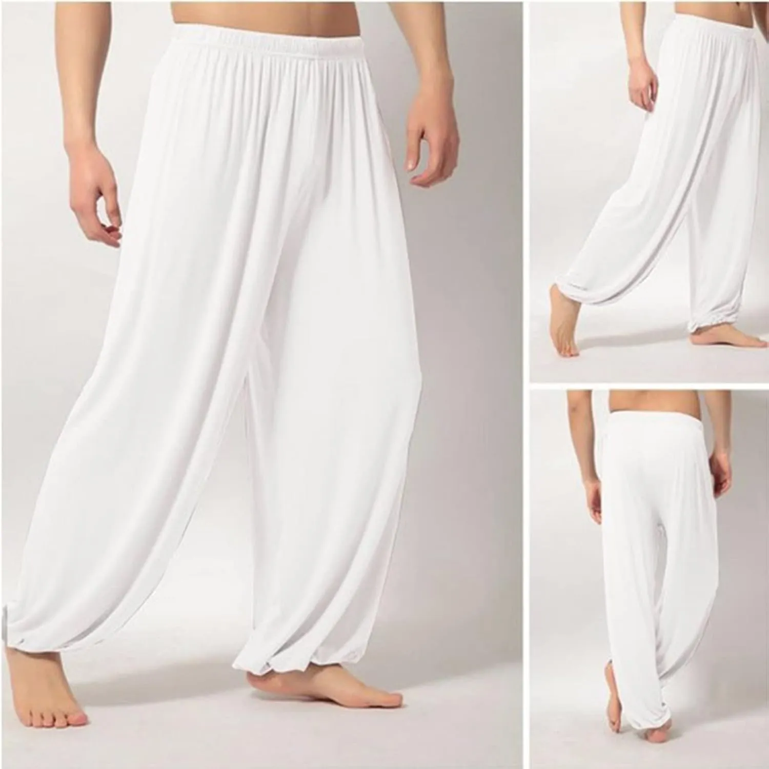 Mens Pajama Pants Modal Pajama Bottoms Plus Size Lightweight Loose Fit Lounge Pants PJ Sleepwear 2 Pockets