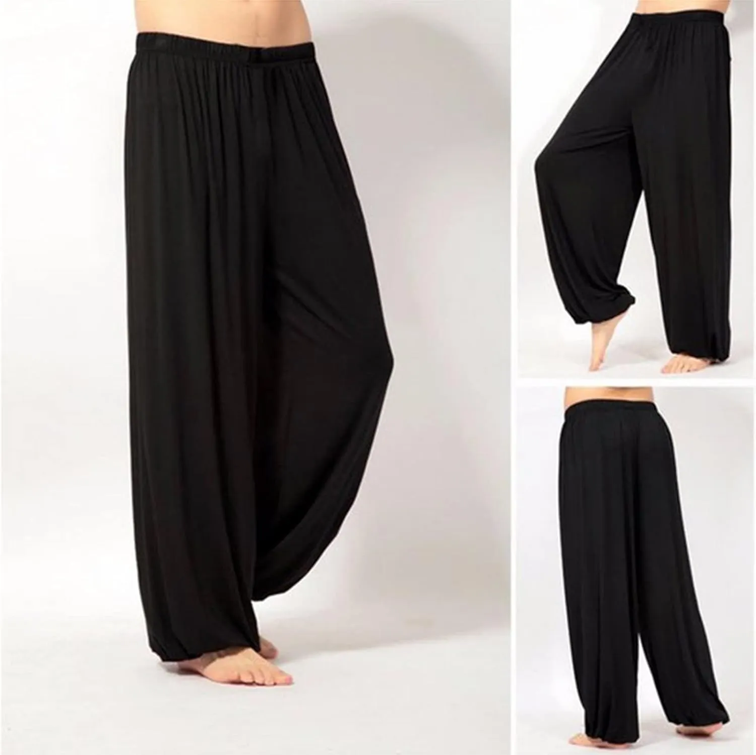 Mens Pajama Pants Modal Pajama Bottoms Plus Size Lightweight Loose Fit Lounge Pants PJ Sleepwear 2 Pockets