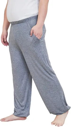 Mens Pajama Pants Plus Size Pajama Bottoms Lightweight Loose Fit Lounge Pants Modal PJ Sleepwear with Pockets