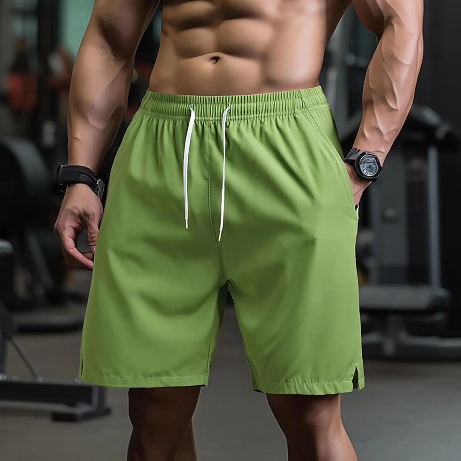 Men's Running Basketball Shorts Gym Workout Lightweight Athletic Short Pants Bodybuilding Quick Dry Jogging Shorts
