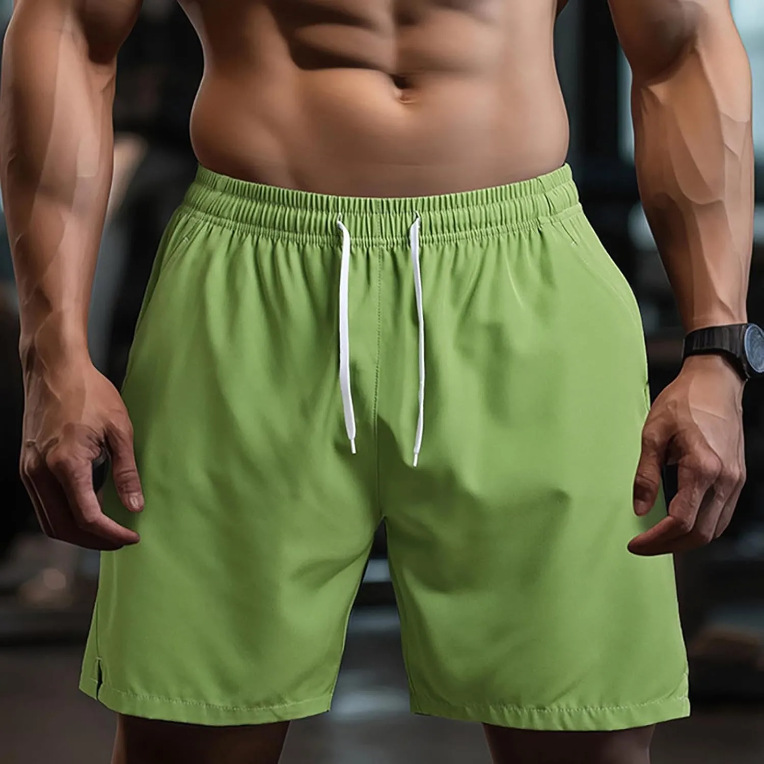 Men's Running Basketball Shorts Gym Workout Lightweight Athletic Short Pants Bodybuilding Quick Dry Jogging Shorts