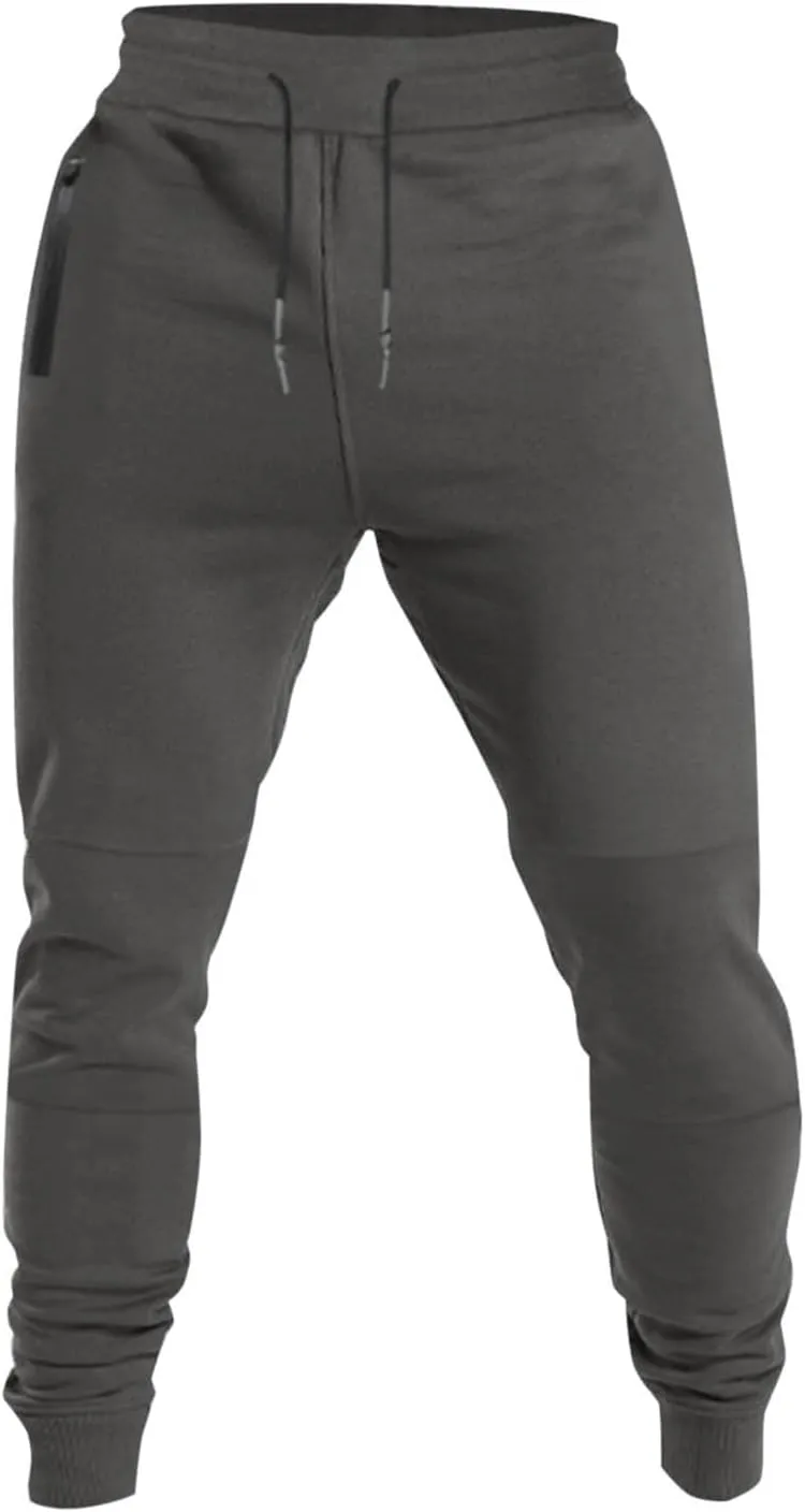 Mens Sweatpants Joggers Lightweight Elastic Waist Drawstring Athletic Gym Workout Hiking Trouser Casual Tapered Pants