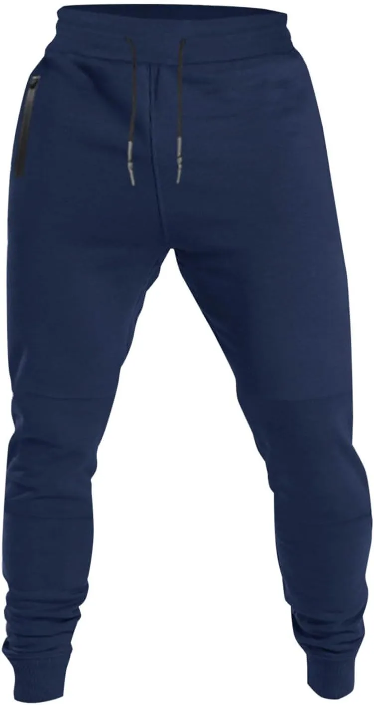 Mens Sweatpants Joggers Lightweight Elastic Waist Drawstring Athletic Gym Workout Hiking Trouser Casual Tapered Pants