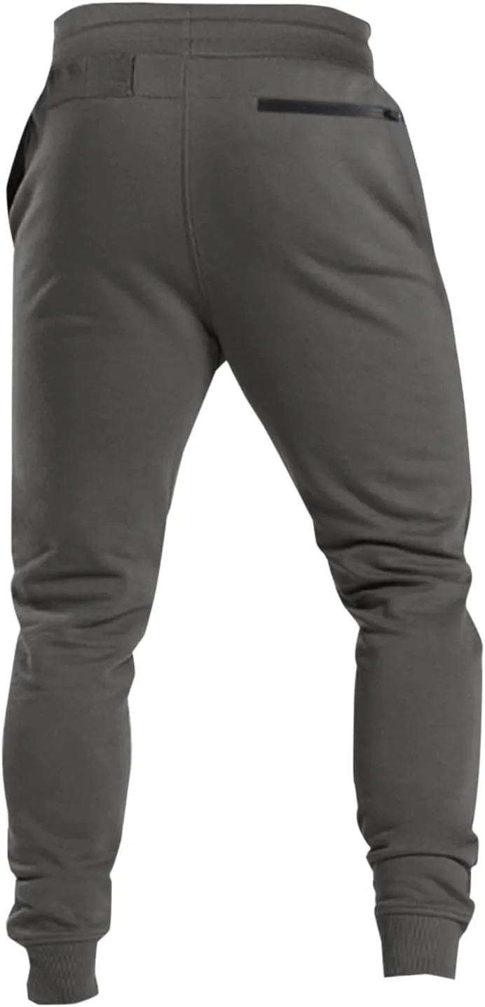 Mens Sweatpants Joggers Lightweight Elastic Waist Drawstring Athletic Gym Workout Hiking Trouser Casual Tapered Pants