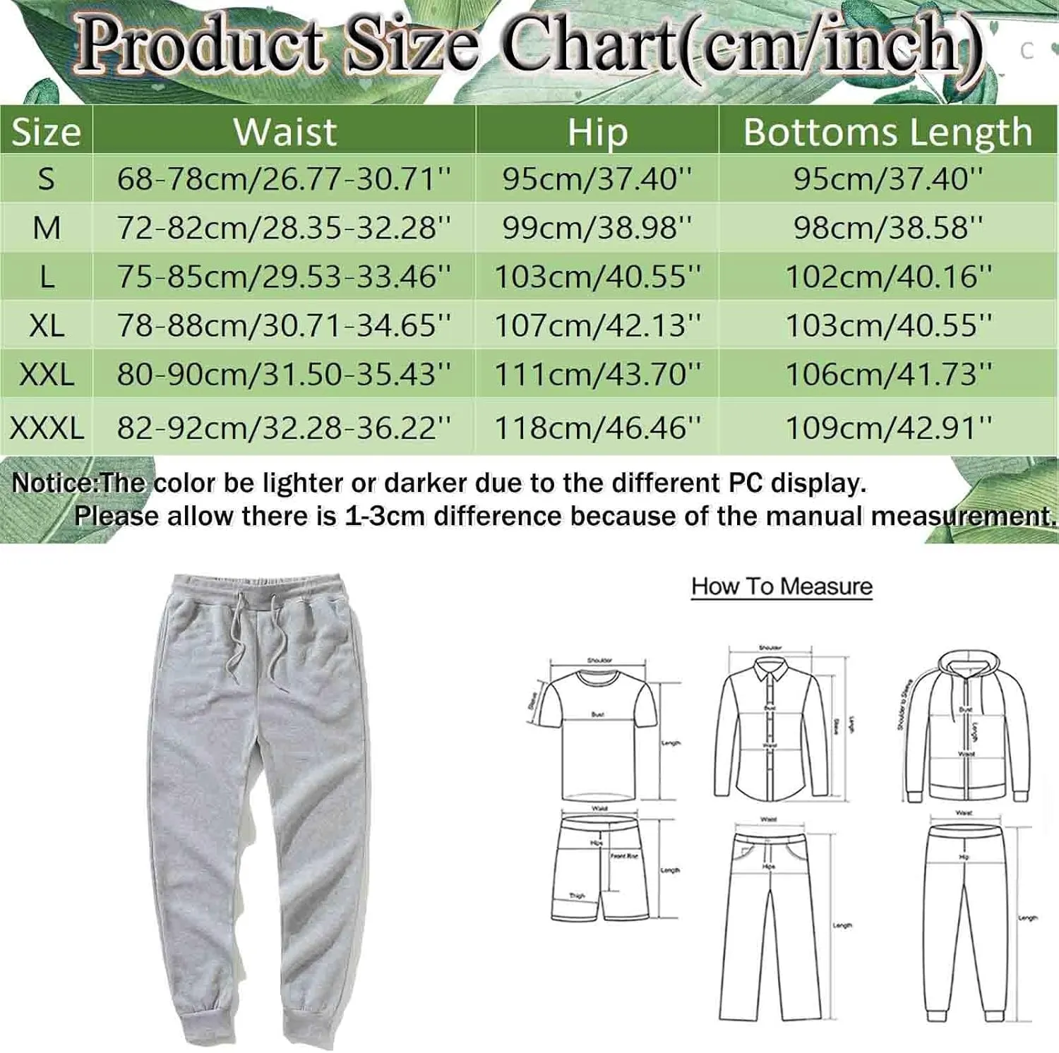 Mens Sweatpants, Men's Lightweight Sweatpants Loose Fit Open Bottom Athletic Running Jogging Pants with Pockets