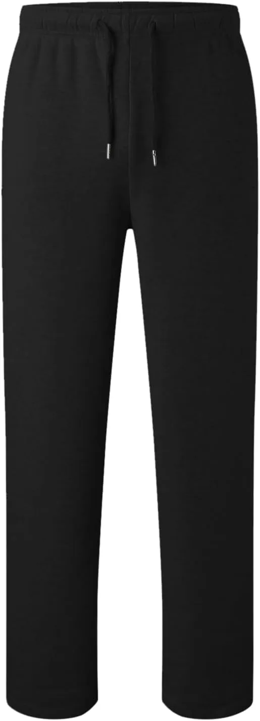 Mens Sweatpants with Pockets Mens Workout Jogger Drawsting Elastic aist Sweatpants Lightweight Solid Color Running Pants