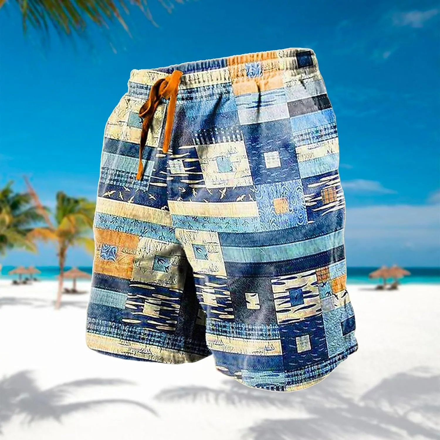 Mens Swim Trunks Quick Dry Board Shorts with Side Pockets and Mesh Lining Funny Swimwear Bathing Shorts Breathable Fit 2025