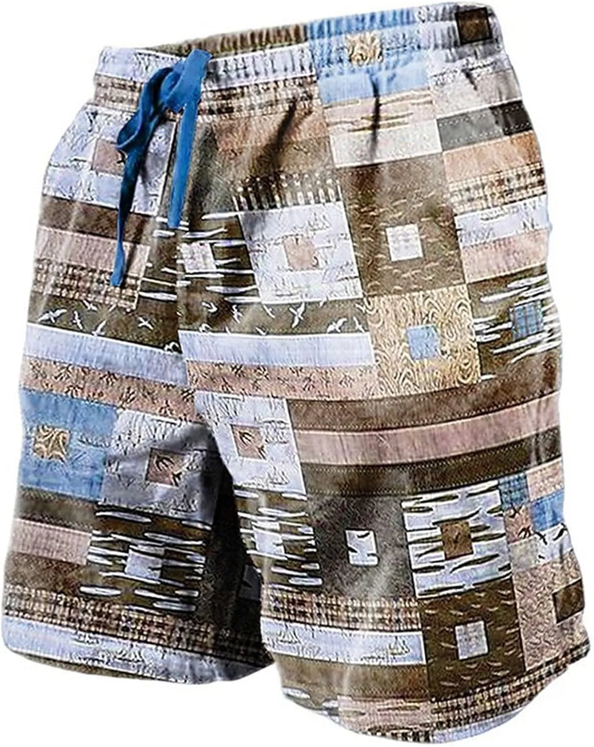 Mens Swim Trunks Quick Dry Board Shorts with Side Pockets and Mesh Lining Funny Swimwear Bathing Shorts Breathable Fit 2025