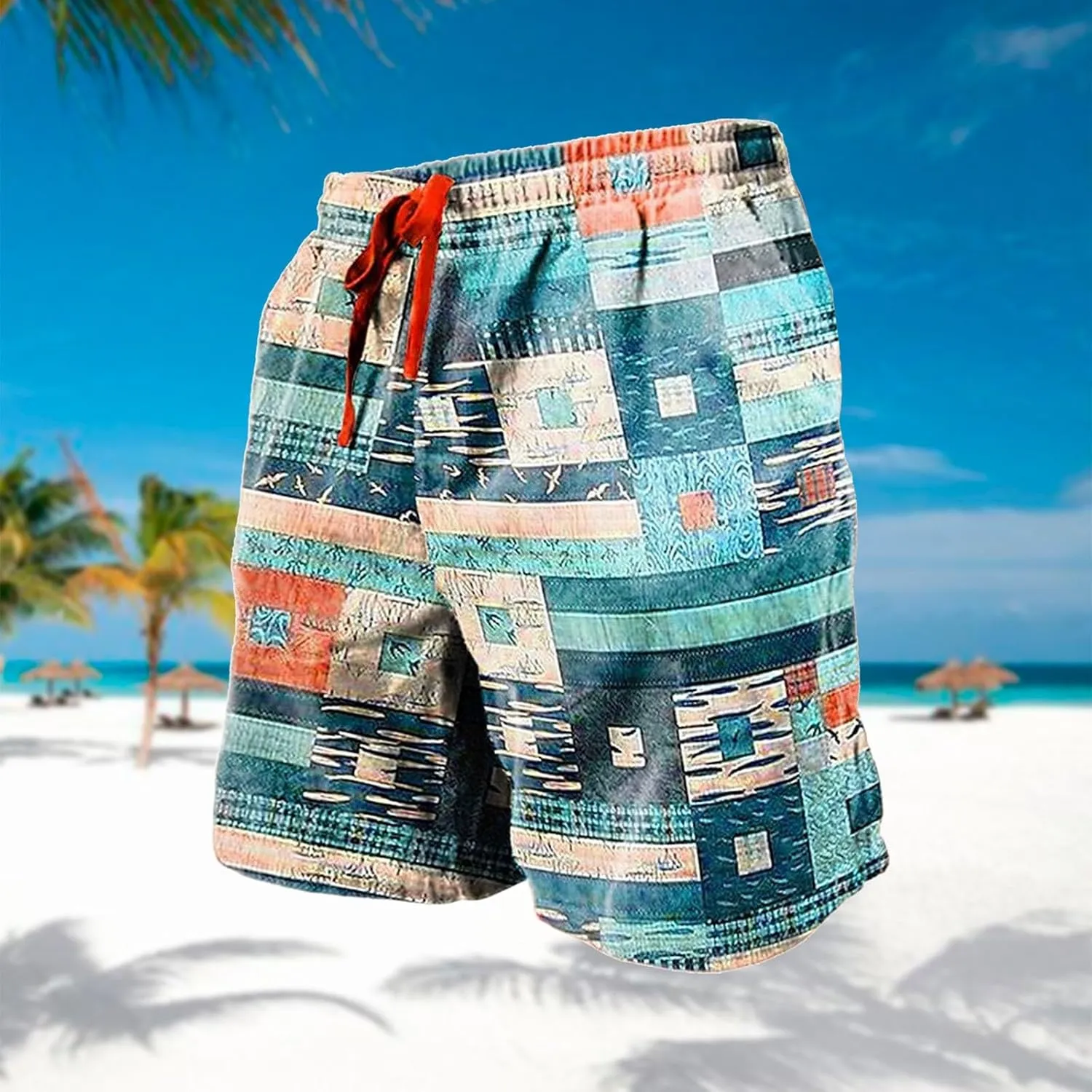 Mens Swim Trunks Quick Dry Board Shorts with Side Pockets and Mesh Lining Funny Swimwear Bathing Shorts Breathable Fit 2025