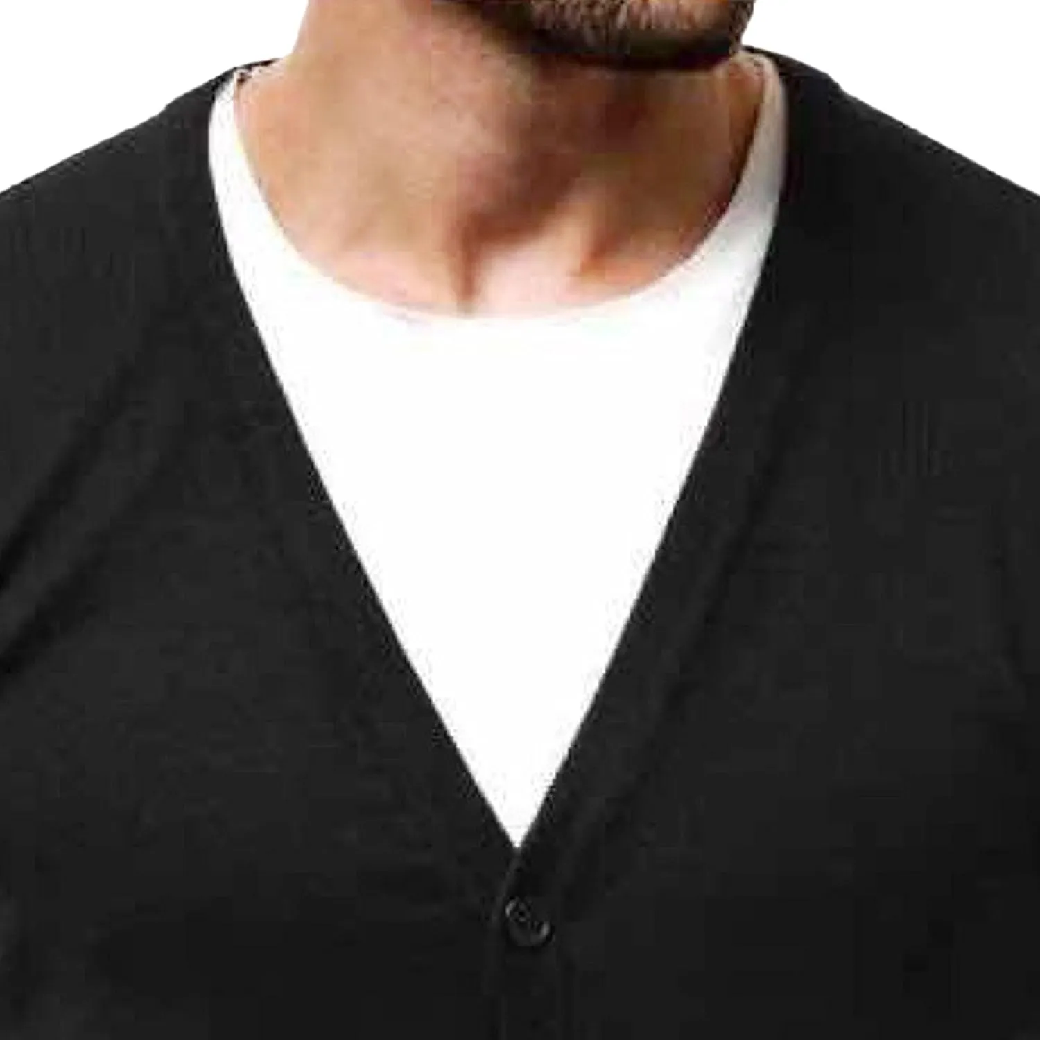 Men's V Neck Casual Lightweight Cardigan Soft Long Sleeve Sweaters Pocket Button Down Knitted Open Sweater