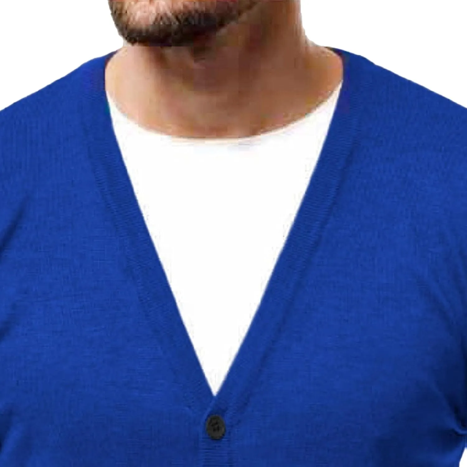 Men's V Neck Casual Lightweight Cardigan Soft Long Sleeve Sweaters Pocket Button Down Knitted Open Sweater