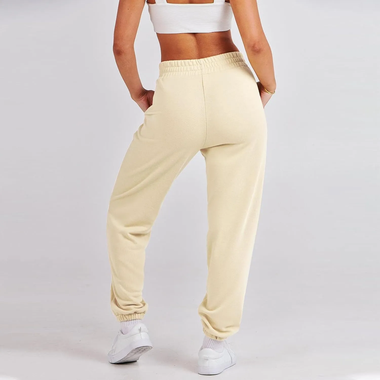 midelxp Womens Joggers Sweatpants with Pockets High Waisted Athletic Jogger Pants Baggy Lightweight Comfy Lounge Trousers