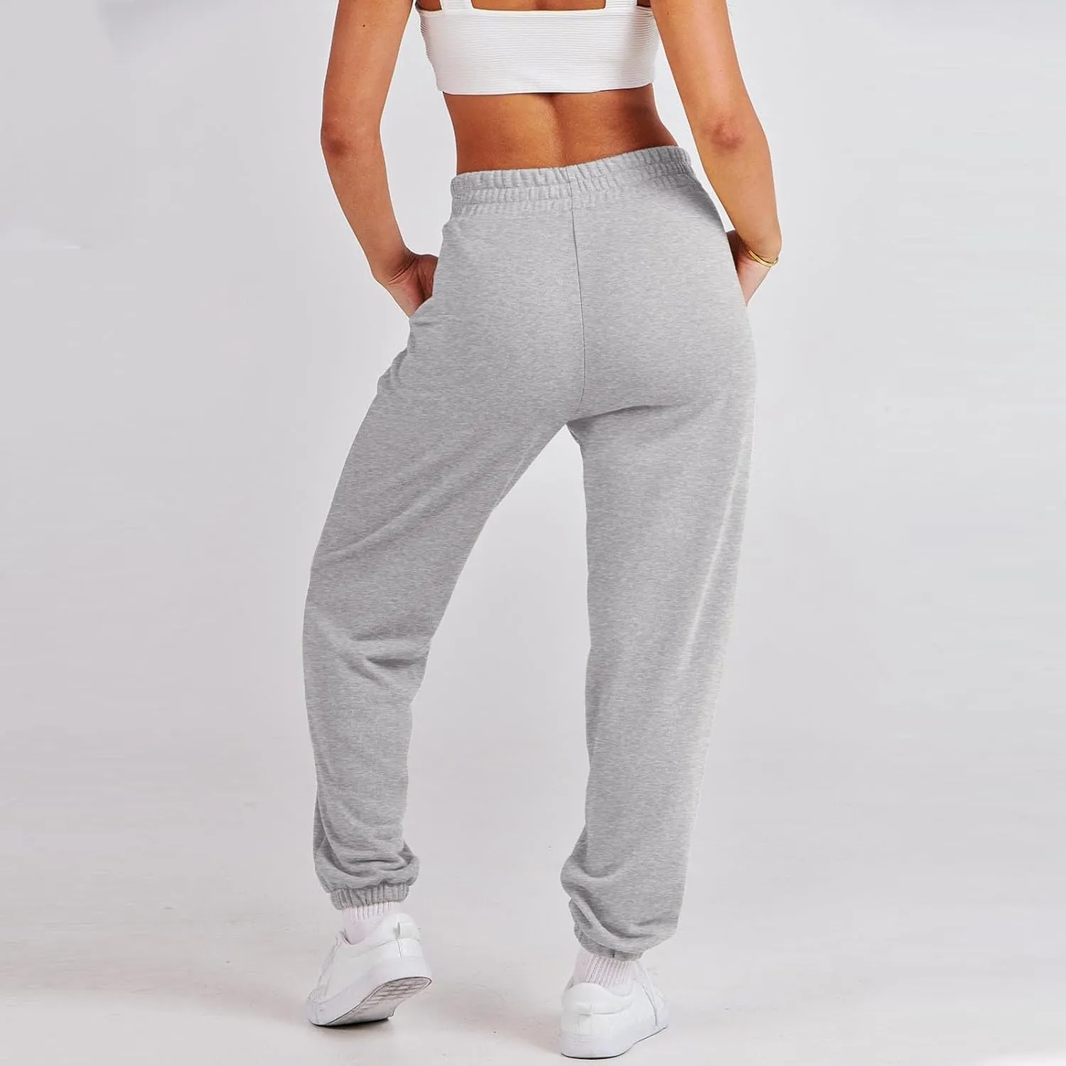 midelxp Womens Joggers Sweatpants with Pockets High Waisted Athletic Jogger Pants Baggy Lightweight Comfy Lounge Trousers