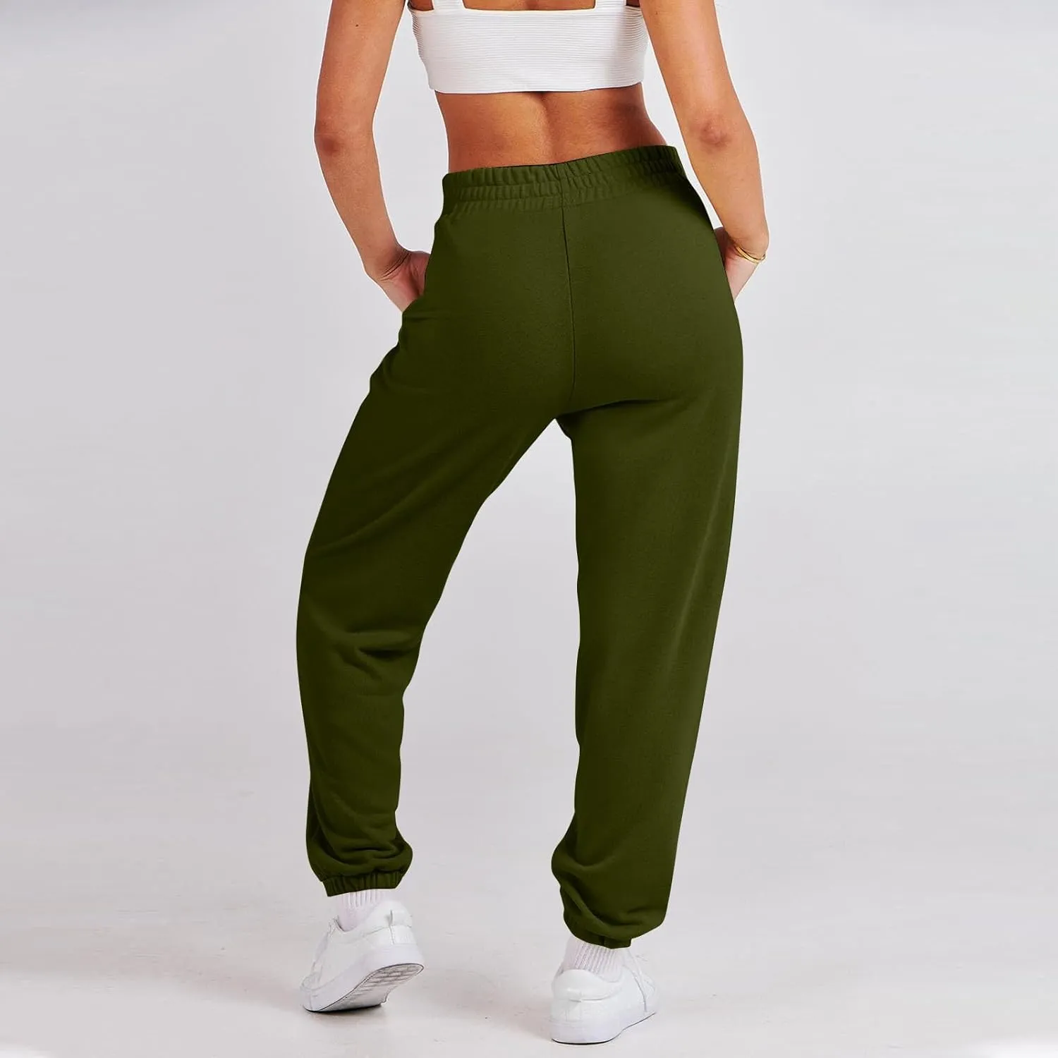 midelxp Womens Joggers Sweatpants with Pockets High Waisted Athletic Jogger Pants Baggy Lightweight Comfy Lounge Trousers