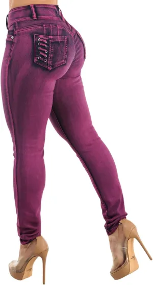 Moda Xpress High Waisted Butt Lifting Jeans for Women - Colombian Skinny Jeans Levanta Cola