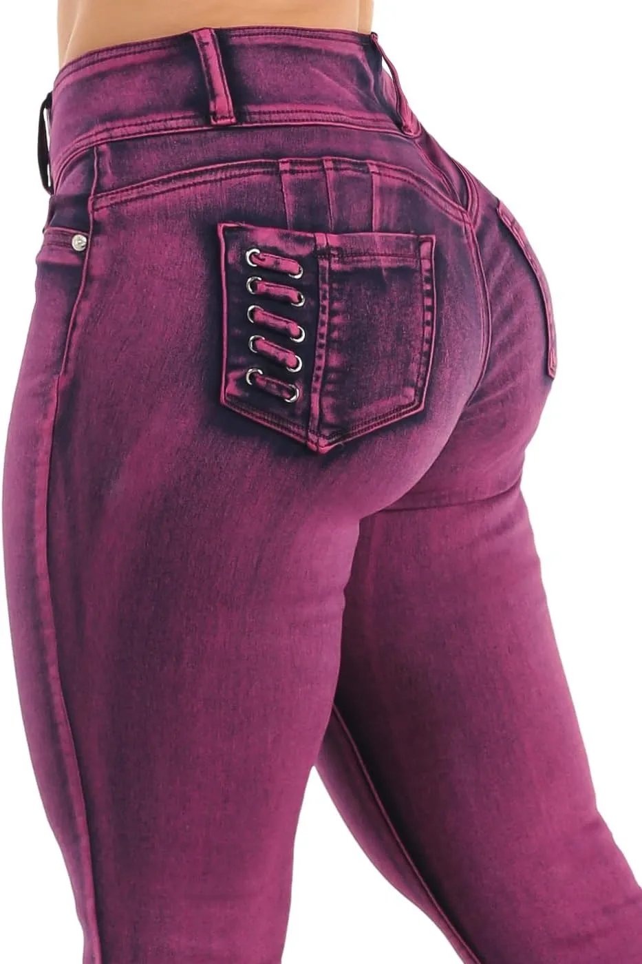 Moda Xpress High Waisted Butt Lifting Jeans for Women - Colombian Skinny Jeans Levanta Cola