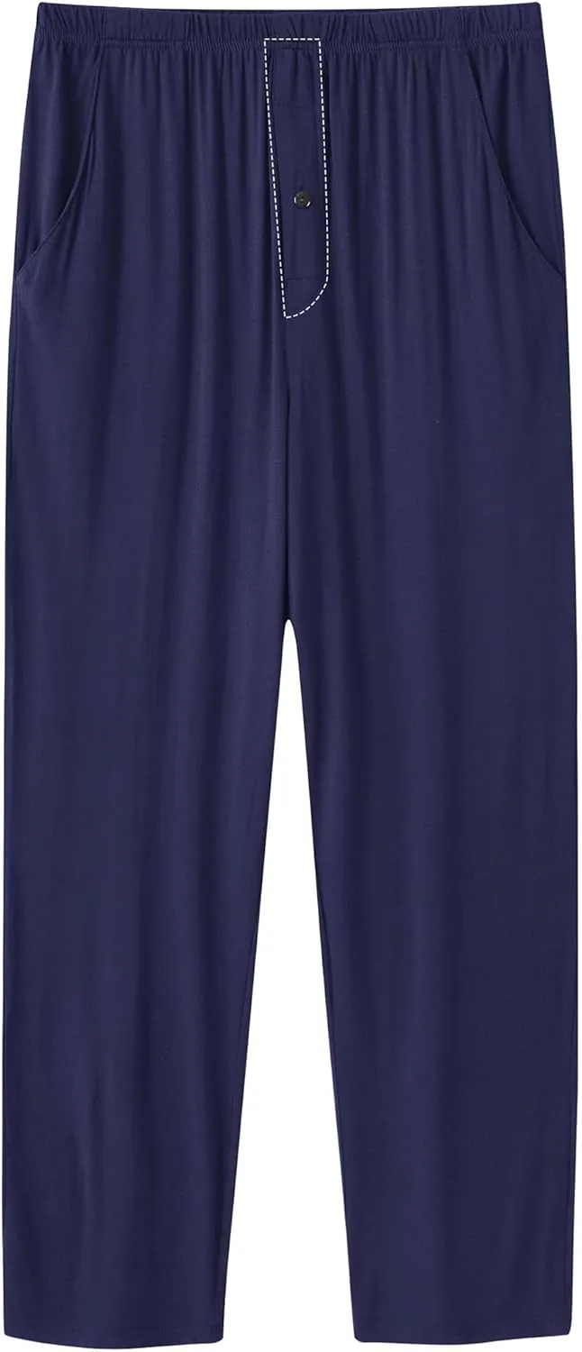 MoFiz Men's Modal PJ Bottom Jersey Knit Pajama/Lounge Pants Sleepwear