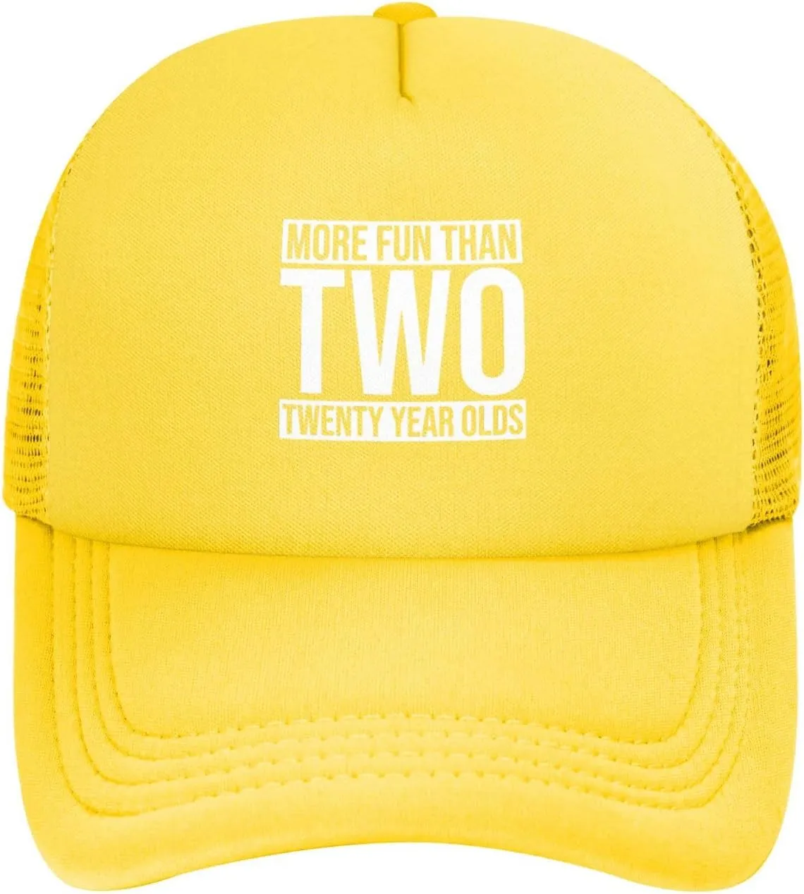 More Fun Than Two Twenty Year Olds Hats Classic Mesh Dad Hat for Men Women Adjustable Black Baseball Cap