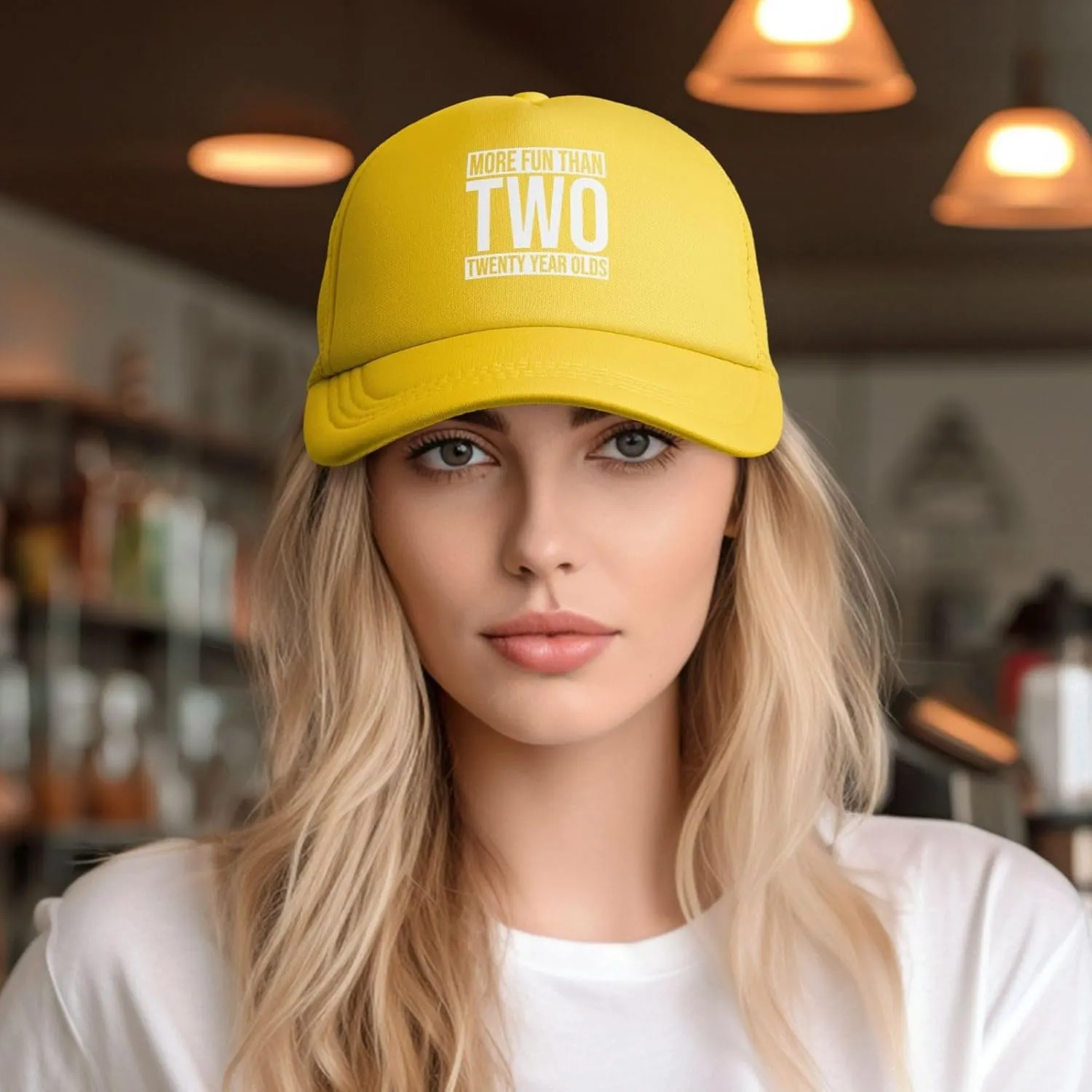 More Fun Than Two Twenty Year Olds Hats Classic Mesh Dad Hat for Men Women Adjustable Black Baseball Cap