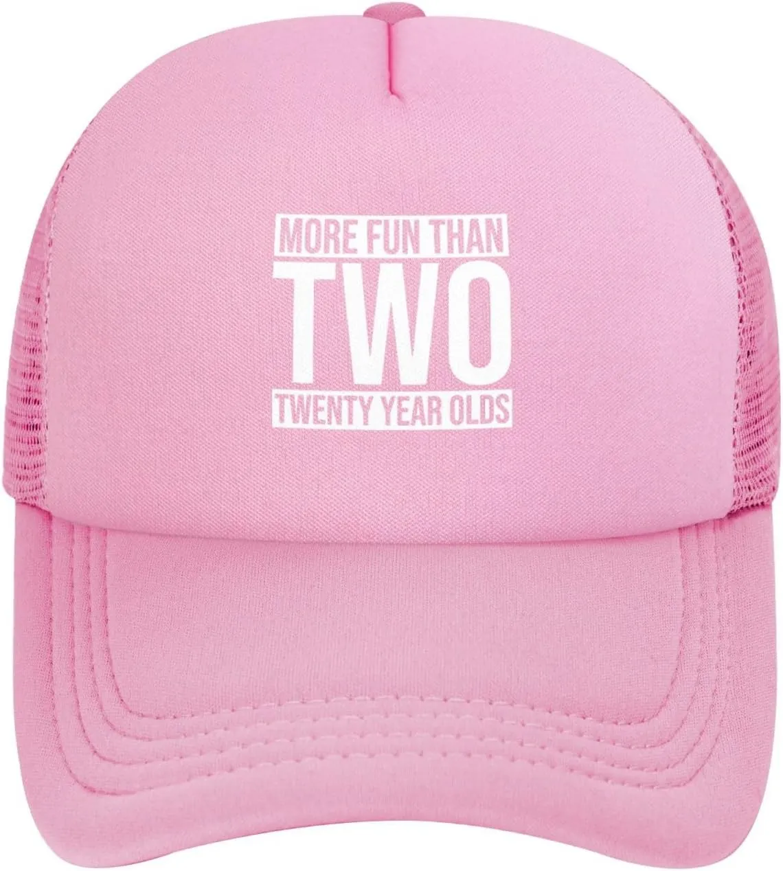 More Fun Than Two Twenty Year Olds Hats Classic Mesh Dad Hat for Men Women Adjustable Black Baseball Cap