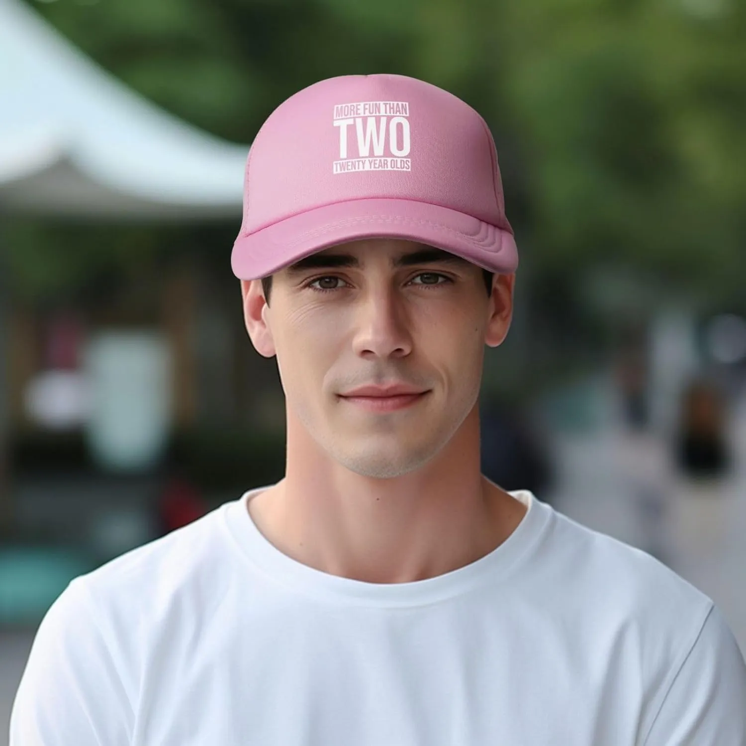 More Fun Than Two Twenty Year Olds Hats Classic Mesh Dad Hat for Men Women Adjustable Black Baseball Cap