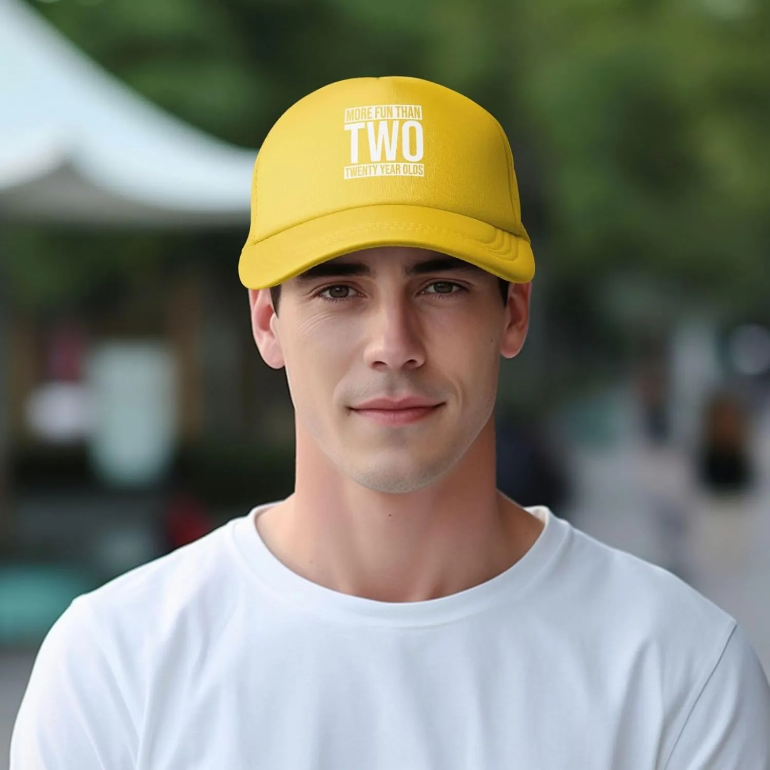 More Fun Than Two Twenty Year Olds Hats Classic Mesh Dad Hat for Men Women Adjustable Black Baseball Cap